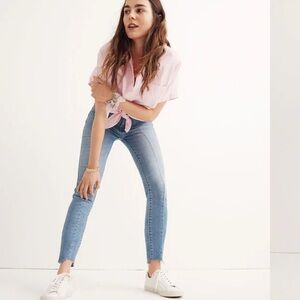 Madewell seamed step hem 9”  high rise skinny jeans 29